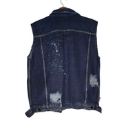 Chaleco Azul con Rotos - Unisex