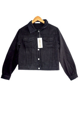 Chaqueta de Jean Negra para Mujer