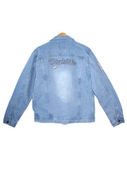 Chaqueta Azul Claro con Parches