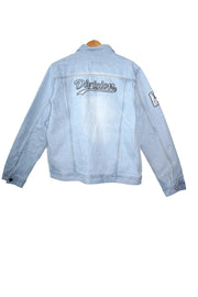 Chaqueta Azul Hielo con Parches