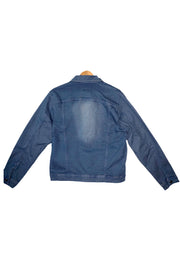 Chaqueta Azul Petrolizado con Desgaste