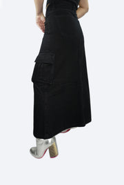 Falda Cargo Negra
