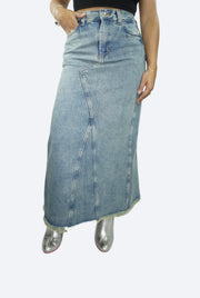 Falda Azul Petrolizado