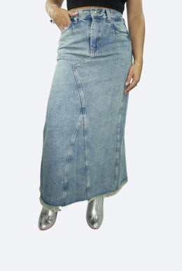 Falda Azul Petrolizado