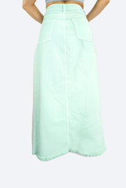 Falda Verde Menta en Jean