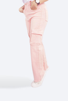 Jean Cargo Rosa - Mujer