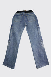 Jean Cargo Azul Petrolizado