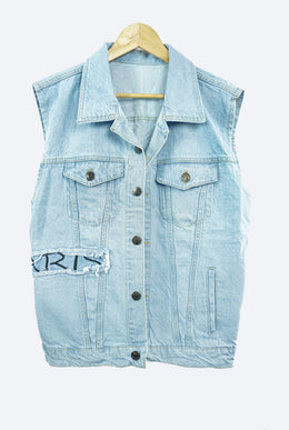 Chaleco Azul claro con Estampados