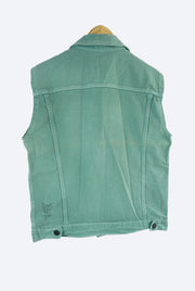 Chaleco Verde con Estampados