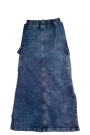 Falda de Jean Cargo Stretch