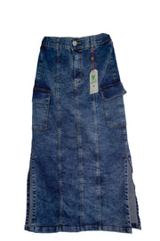 Falda de Jean Cargo Stretch