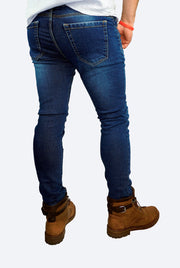 Jean Azul Clasico con Desgaste