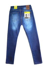 Jean Azul con Desgaste y Rotos para Hombre