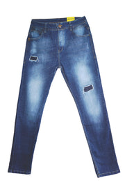 Jean Azul con Desgaste y Rotos para Hombre