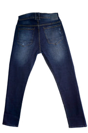 Jean Azul Clasico con Desgaste para Hombre