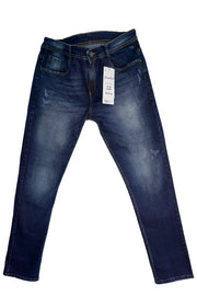 Jean Azul Clasico con Desgaste para Hombre